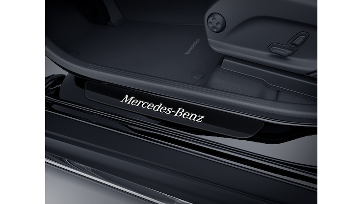 Dreamseek 8 Pezzi Coperture Maniglie Porta Cromate Per Mercedes (GLA, CLA, GLK, Classe C/E/B/ML) – Con Foro Chiave E Smart Key - 3