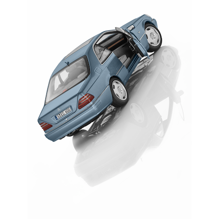 CL 600, C 140 (1996-1998) (pearl blue, Norev, 1:18) | Model cars