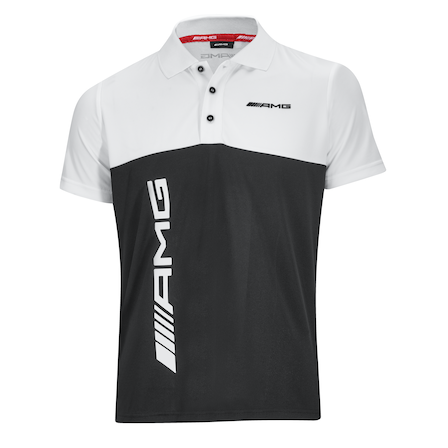 AMG poloshirt heren zwart wit S Poloshirts Herenkleding Kleding Mercedes Benz Collection Showroom