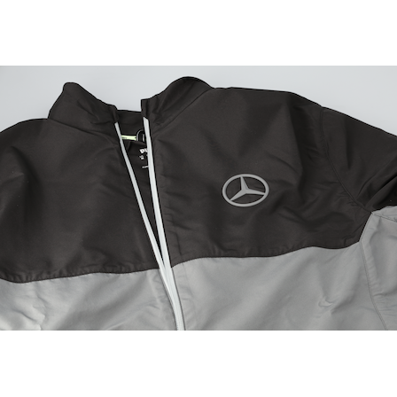 Men s golf wind jacket black grey S Men s clothing Clothing Mercedes Benz Collection Showroom