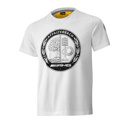 AMG men s T shirt white yellow S T shirts Men s clothing Clothing Mercedes Benz Collection Showroom