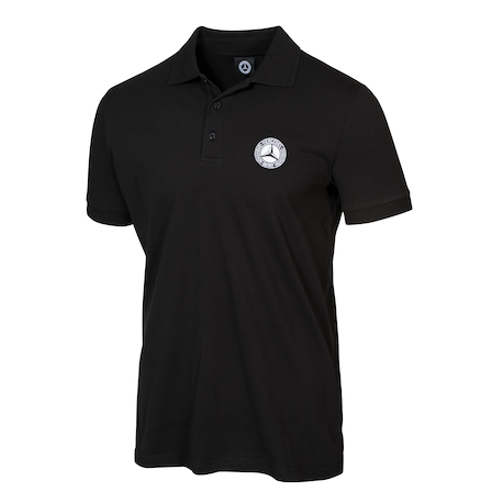 Men s polo shirt black L Polo shirts Men s clothing Clothing Mercedes Benz Collection Showroom