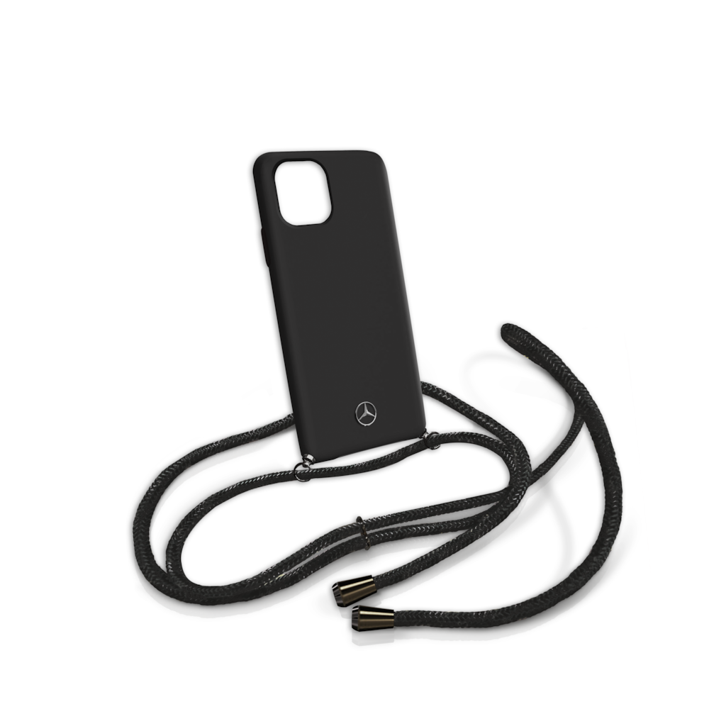 Case for iPhone® 11 with chain (black, Polycarbonate / TPU 