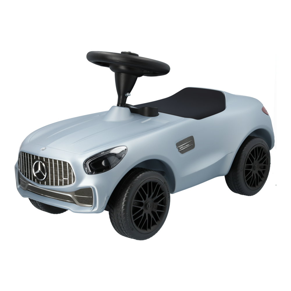 Ride on Toy Car AMG GT Bobby Car silver coloured BIG Children s 