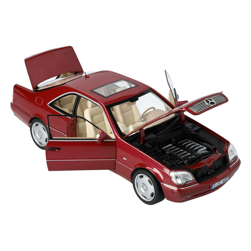 Modèle réduit Mercedes E-class T Model, Almandine Rouge 1995 1/18