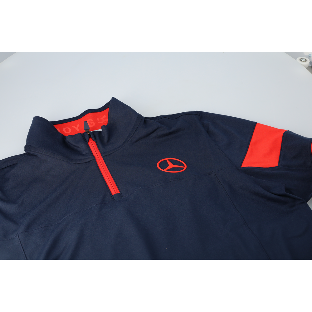 Golf-Sweater Herren (navy / rot, S) | Pullover/Sweatshirts 
