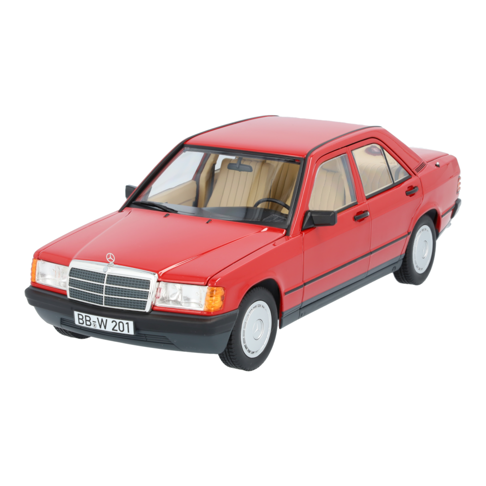 190 E, W 201 (1982-1988) (red, Norev, 1:18) | Model cars, 1:18