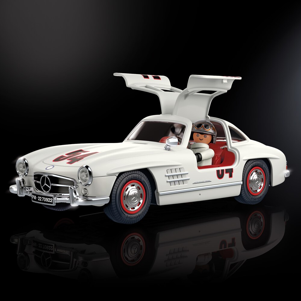 Mercedes 300 SL W198 1954 &ndash; Modellino Bburago Scala 1:24, Argento, Porte Apribili