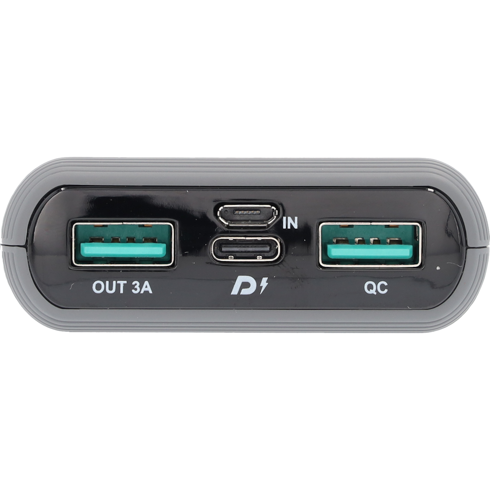 Powerbank, 10.000 mAh (grau, Kunststoff) | Handyzubehör  