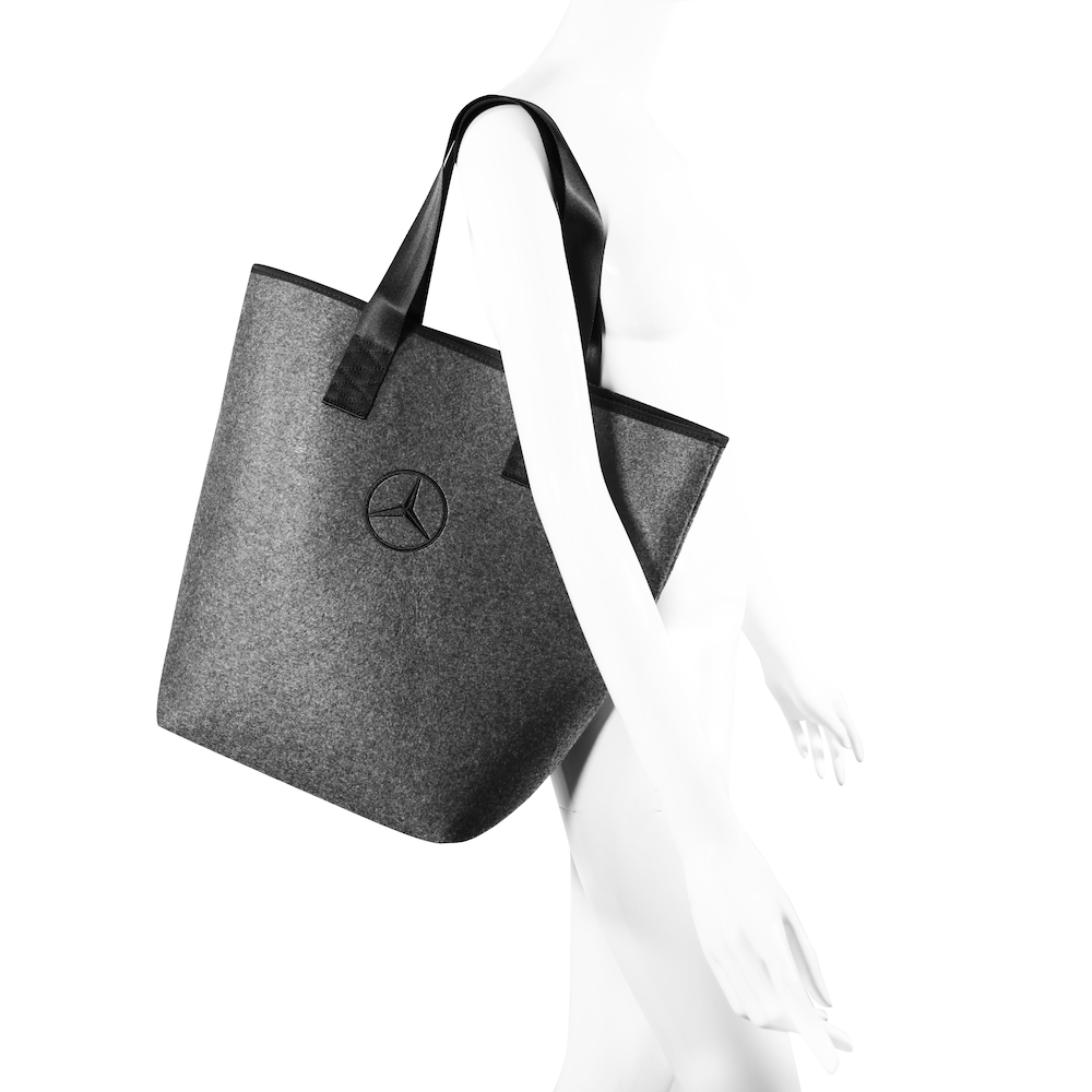 Einkaufstasche (grau / schwarz, Polyester) | sonstige | Taschen 