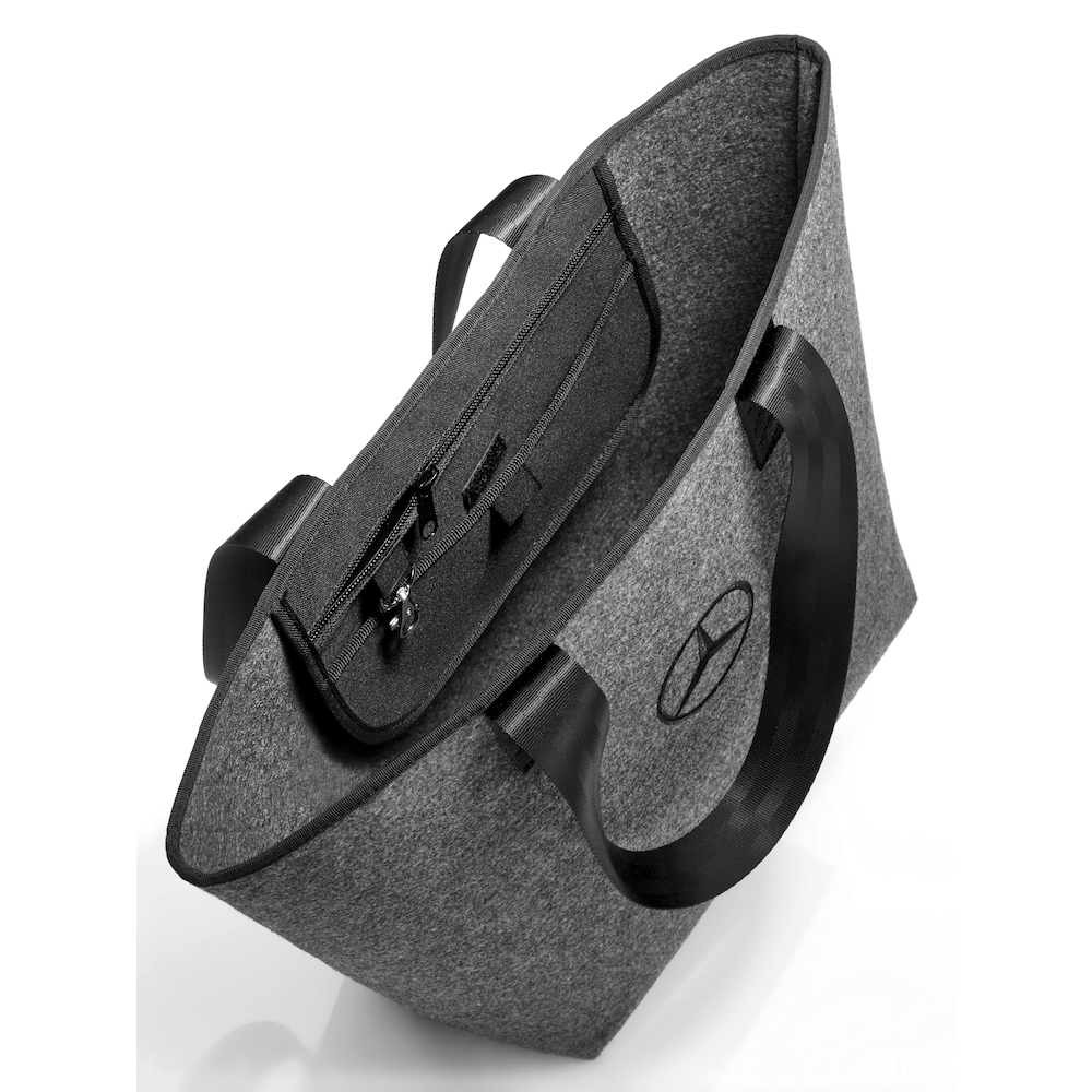 Einkaufstasche (grau / schwarz, Polyester) | sonstige | Taschen 