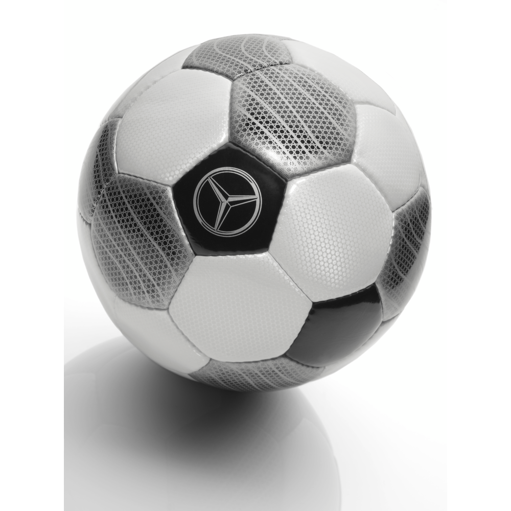 Fußball, Niederlande (weiß / schwarz / silberfarben, Polyurethan  