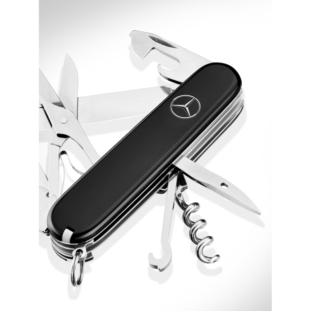 Taschenmesser, Climber (schwarz, Edelstahl / Kunststoff 