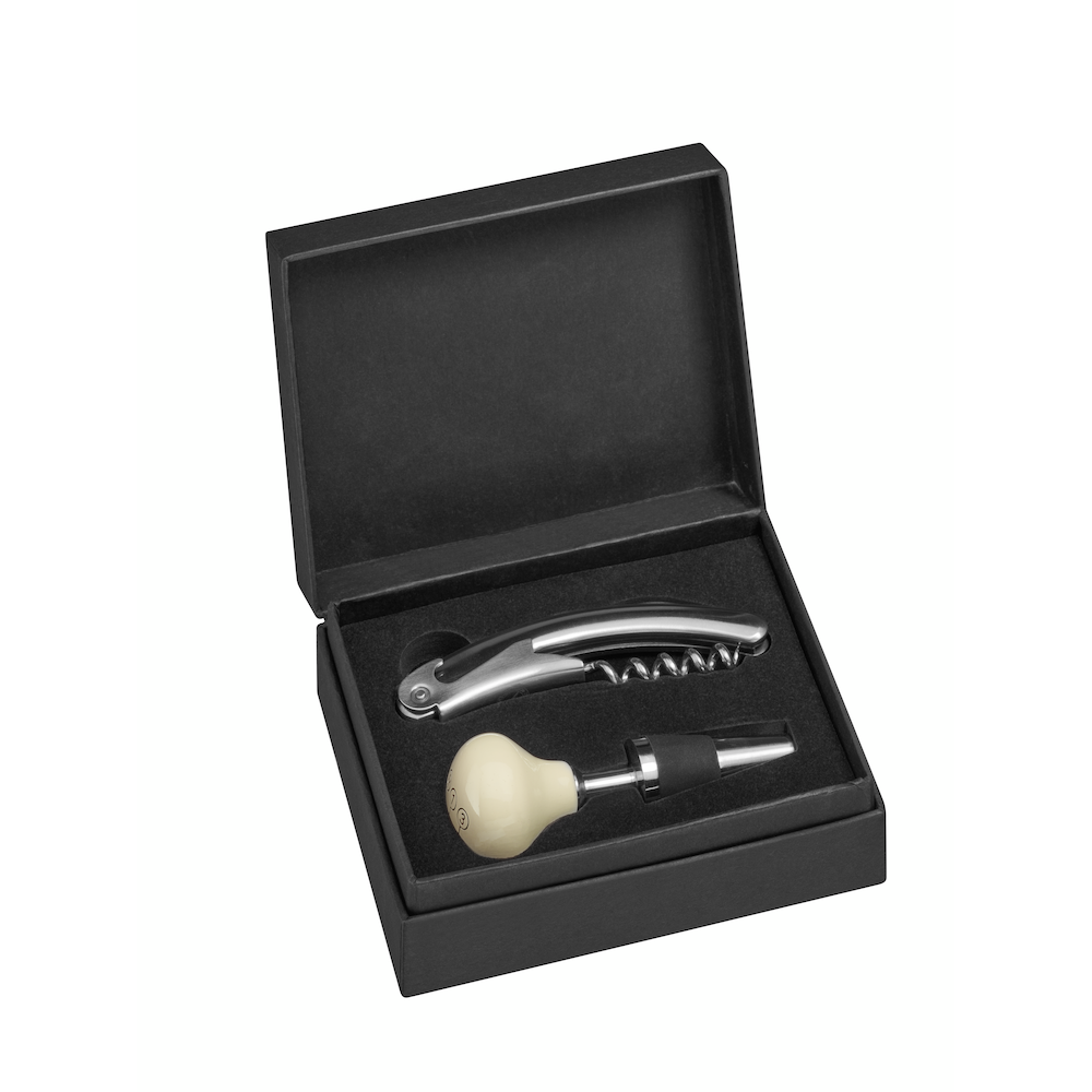 Weinset, 300 SL, Schaltknauf (silberfarben / cremebeige, Edelstahl  